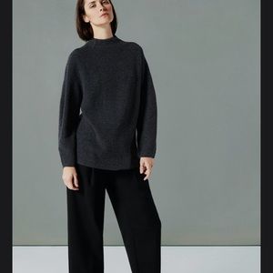 Everlane e1 capsule cashmere ribbed sweater size s